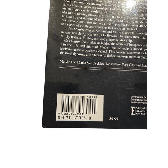 No identity crisis by Melvin and Mario Van Peebles 0671673580 fireside book - Picture 6 of 8